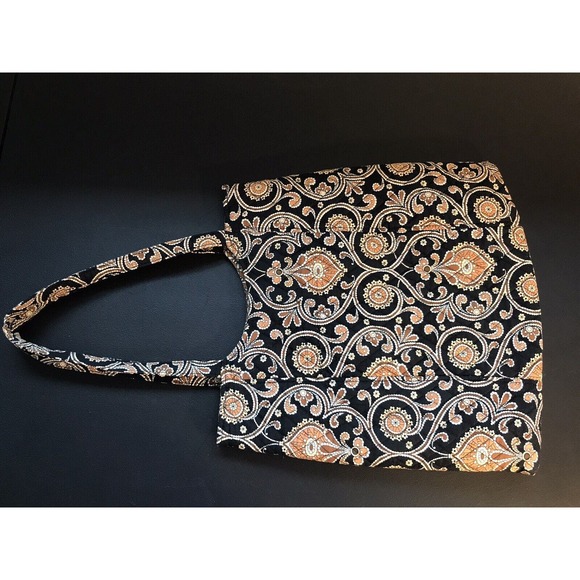 Vera Bradley Pattern-Retired TRENDY NEAT CURVY TOTE CAFF'E LATTE PURSE BAG - Picture 8 of 14